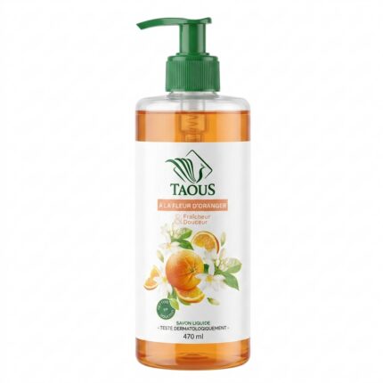 Savon liquide Taous à la fleur d'oranger - 470 ml
