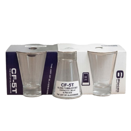 Tasse à café en verre - 6 pcs