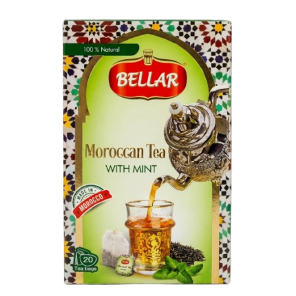 Thé marocain Bellar à la menthe