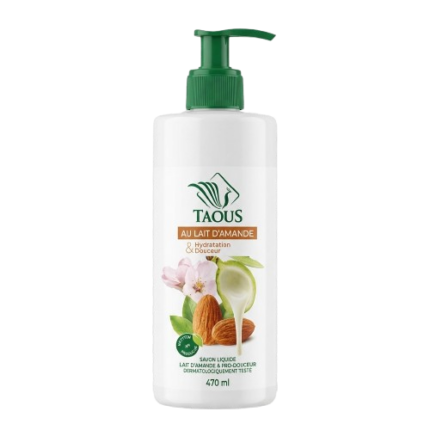 Savon liquide Taous au lait d'amande - 470 ml